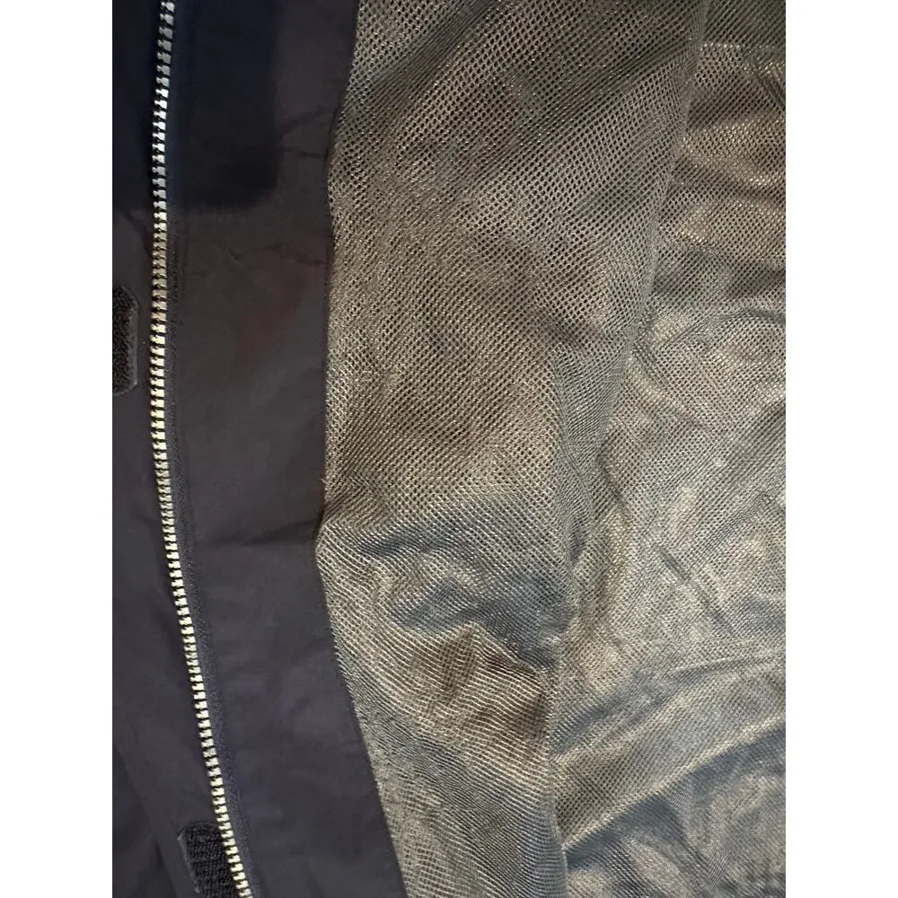 Land's End Squall Rain Jacket Men's Navy Size XL Waterproof Full Zip Lightweight